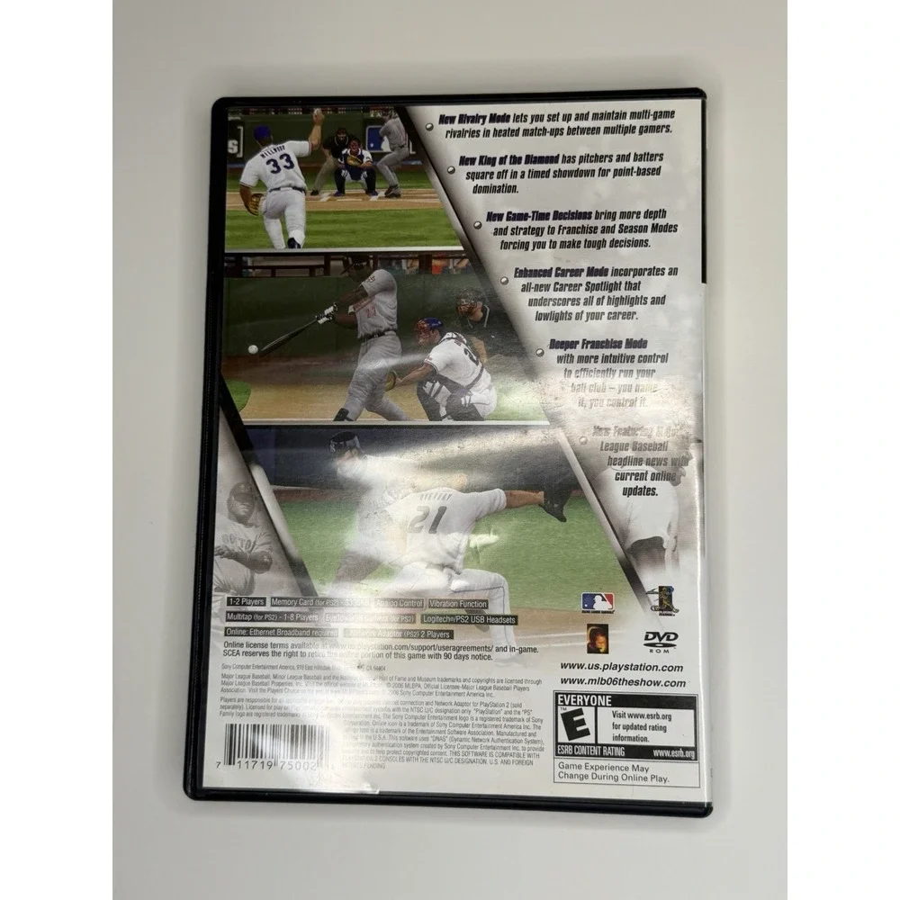 MLB 06 [2006]: The Show (PlayStation 2, 2006), Complete With Manual